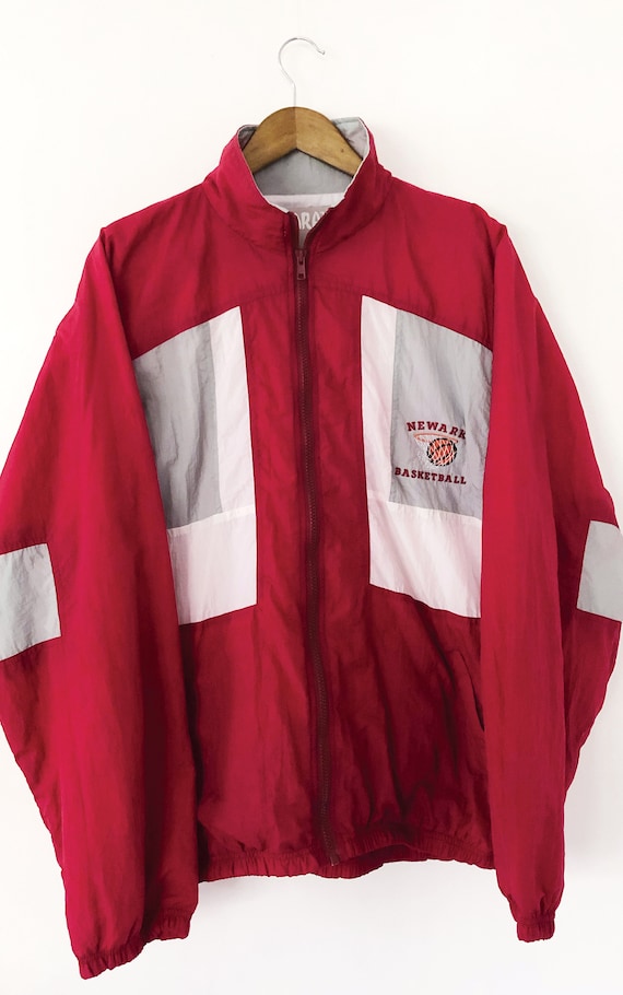 blocked warm up track jacket