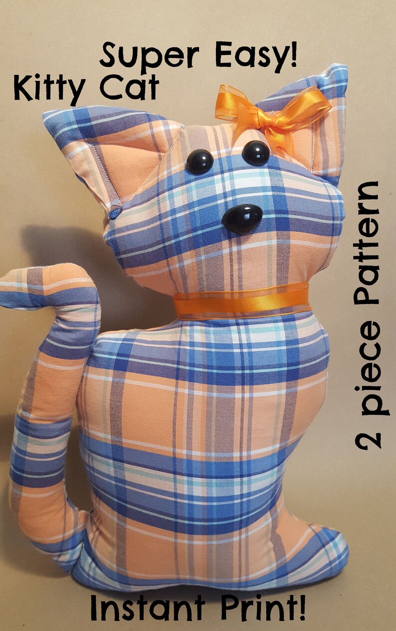 Super Easy Kitty Cat Pattern | Etsy