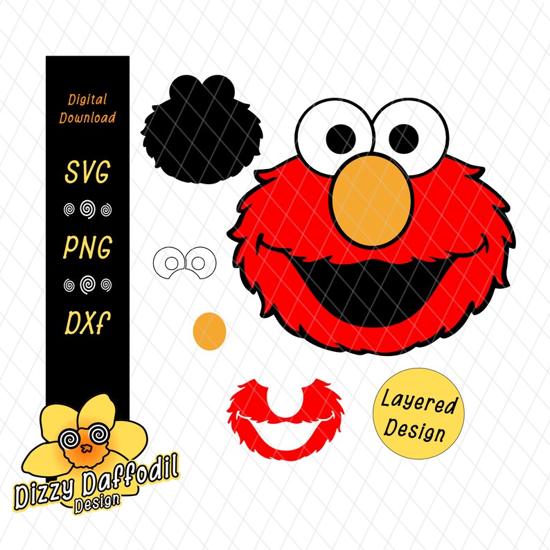 Download Elmo Face Head Svg Dxf Sesame Street Birthday Card Birthday Invitation Clip Art Art Collectibles Clinicman Org