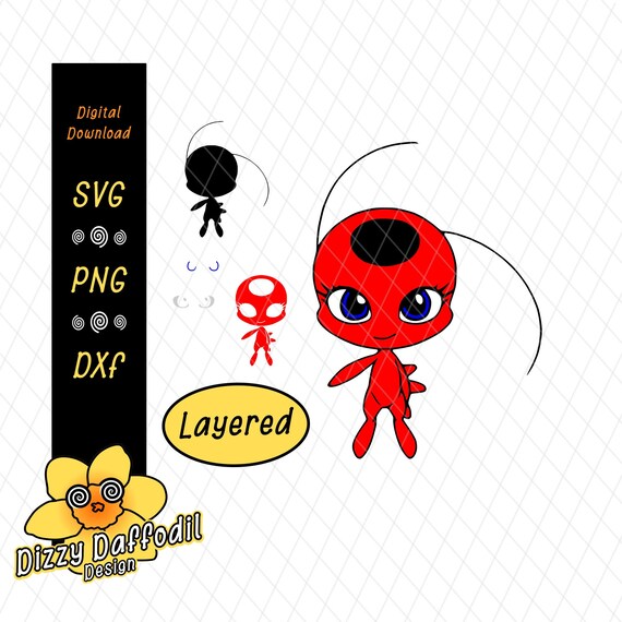 Tikki Miraculous Svg Dxf Miraculous Tiki Cat Noir Layered Hawkmoth The Tales Of Ladybug And Cat Noir