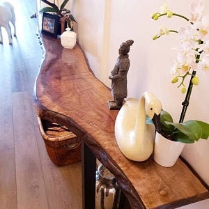 Black Walnut Live Edge Slabs, Craft Single Piece, Walnut Wood Chucks, Live Edge Slab, River Tables, Great For Crafting Or DIY Cutting Boards (12-14" Wide, 20" Long