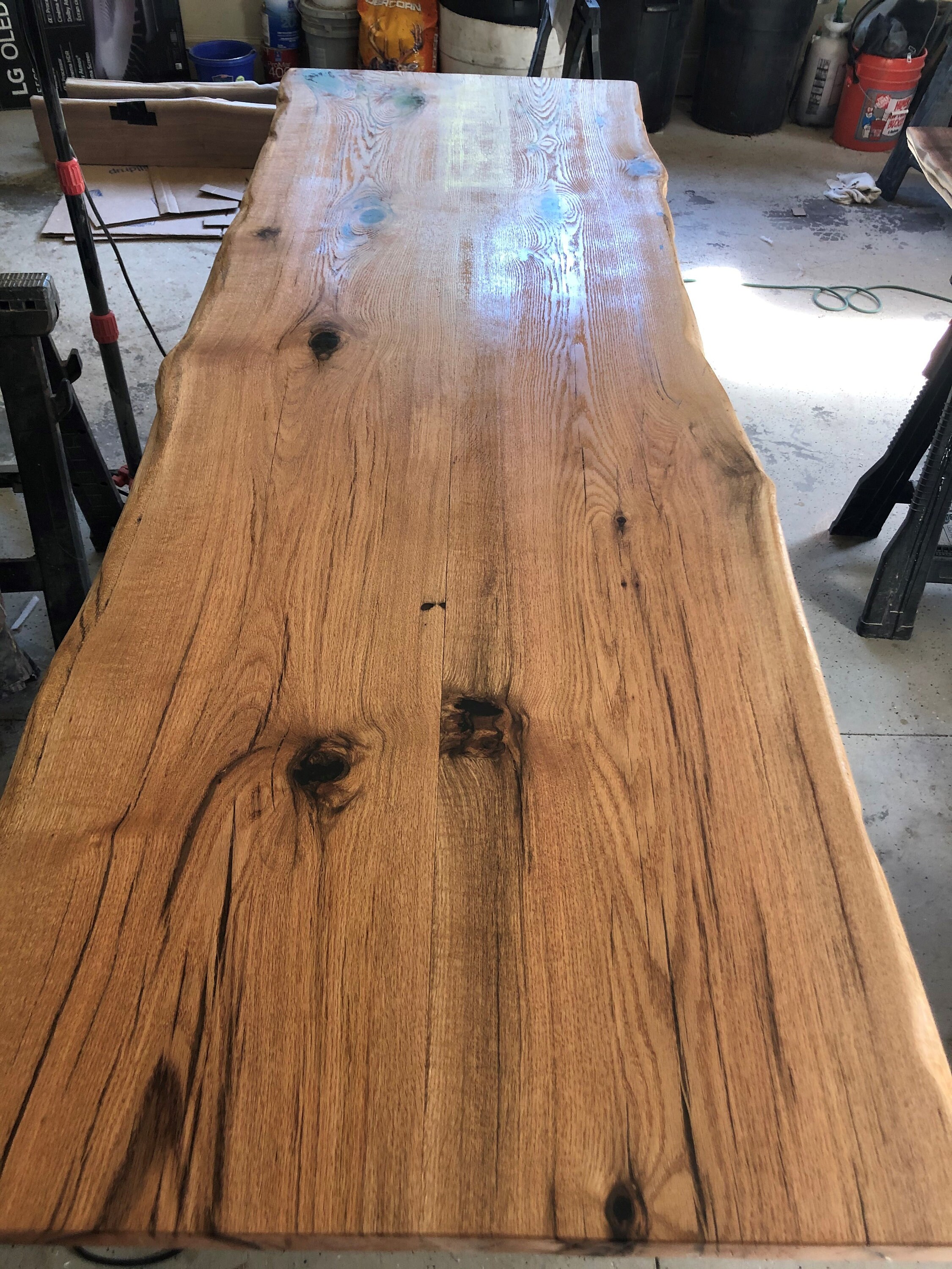 Red Pin Oak Live Edge Slabs Etsy