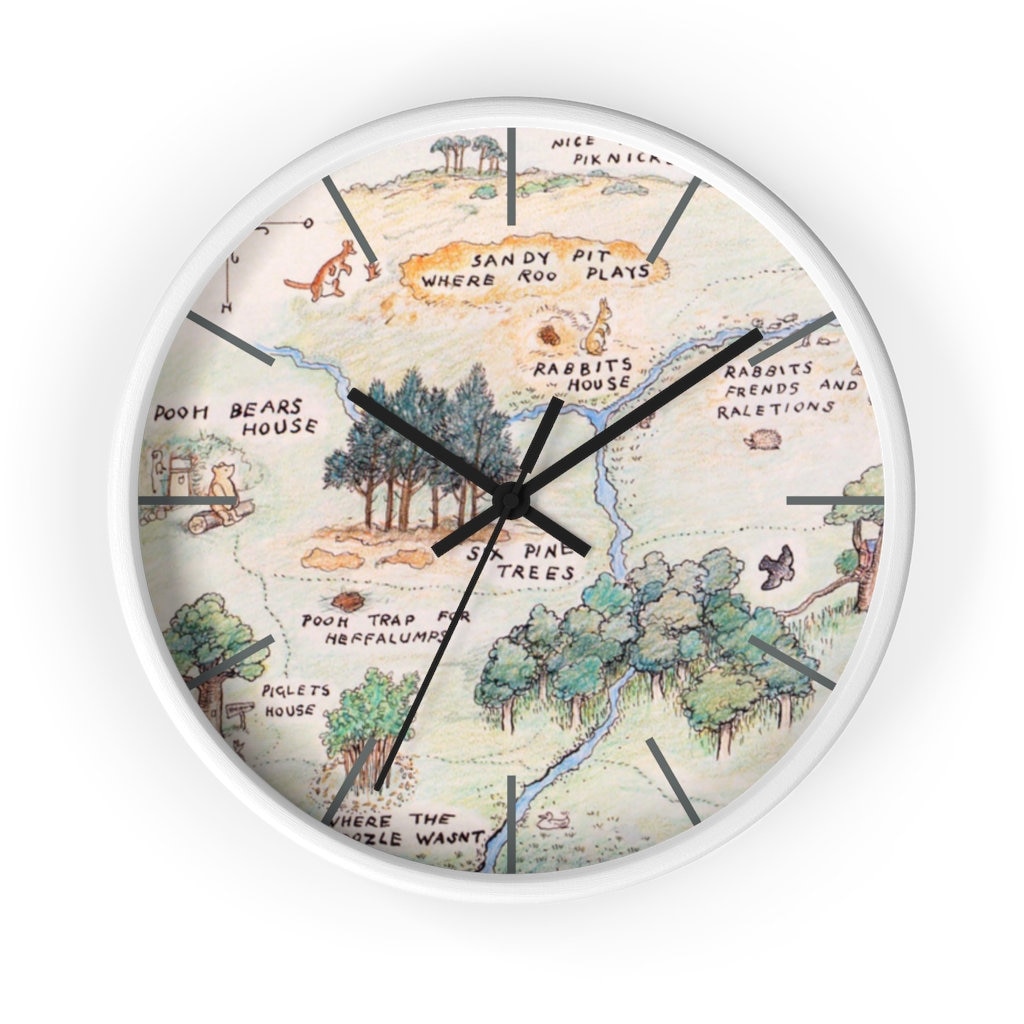 Winnie the Pooh Wall Clock, Winnie the Pooh 100 Acre Wood Clock Pooh