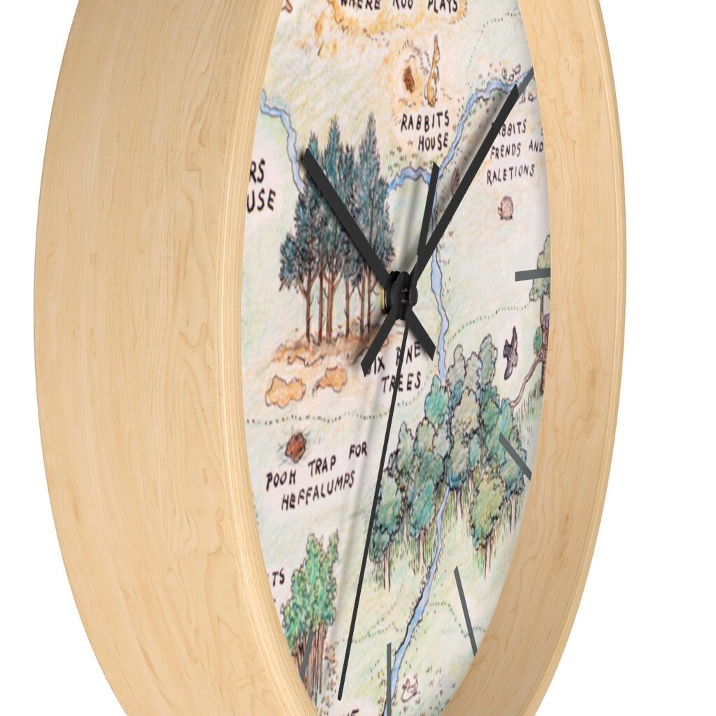 Winnie the Pooh Wall Clock, Winnie the Pooh 100 Acre Wood Clock Pooh