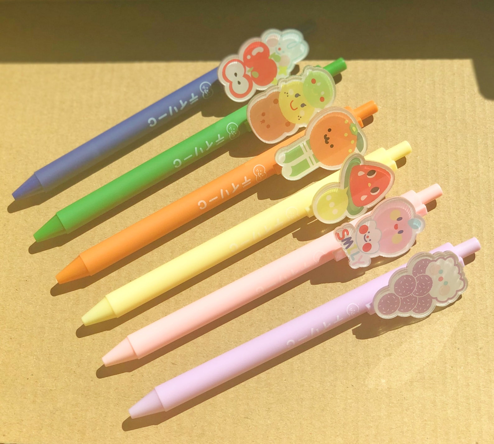 Cute Japanese Stationery Fruit Themed Black Ink Gel Pens 0.5mm Etsy