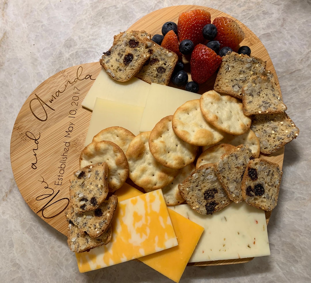 Heartshaped Charcuterie Board Etsy