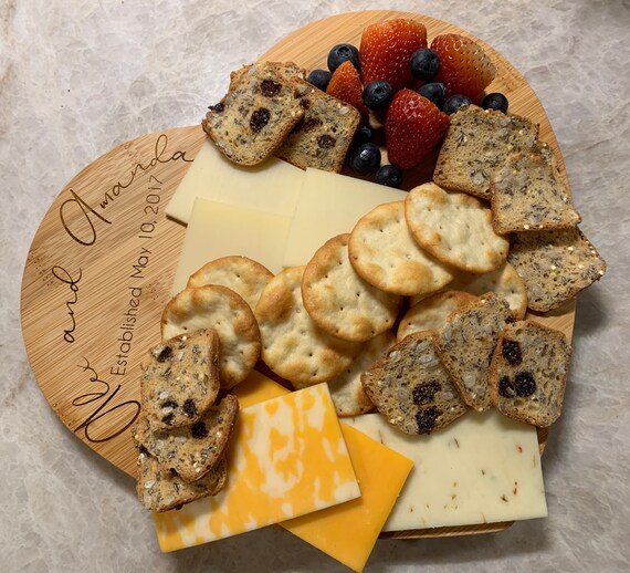 Heartshaped Charcuterie Board Etsy