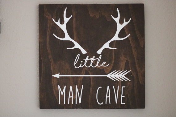 Little Man Cave Sign rustic nursery rustic kids roombaby | Etsy