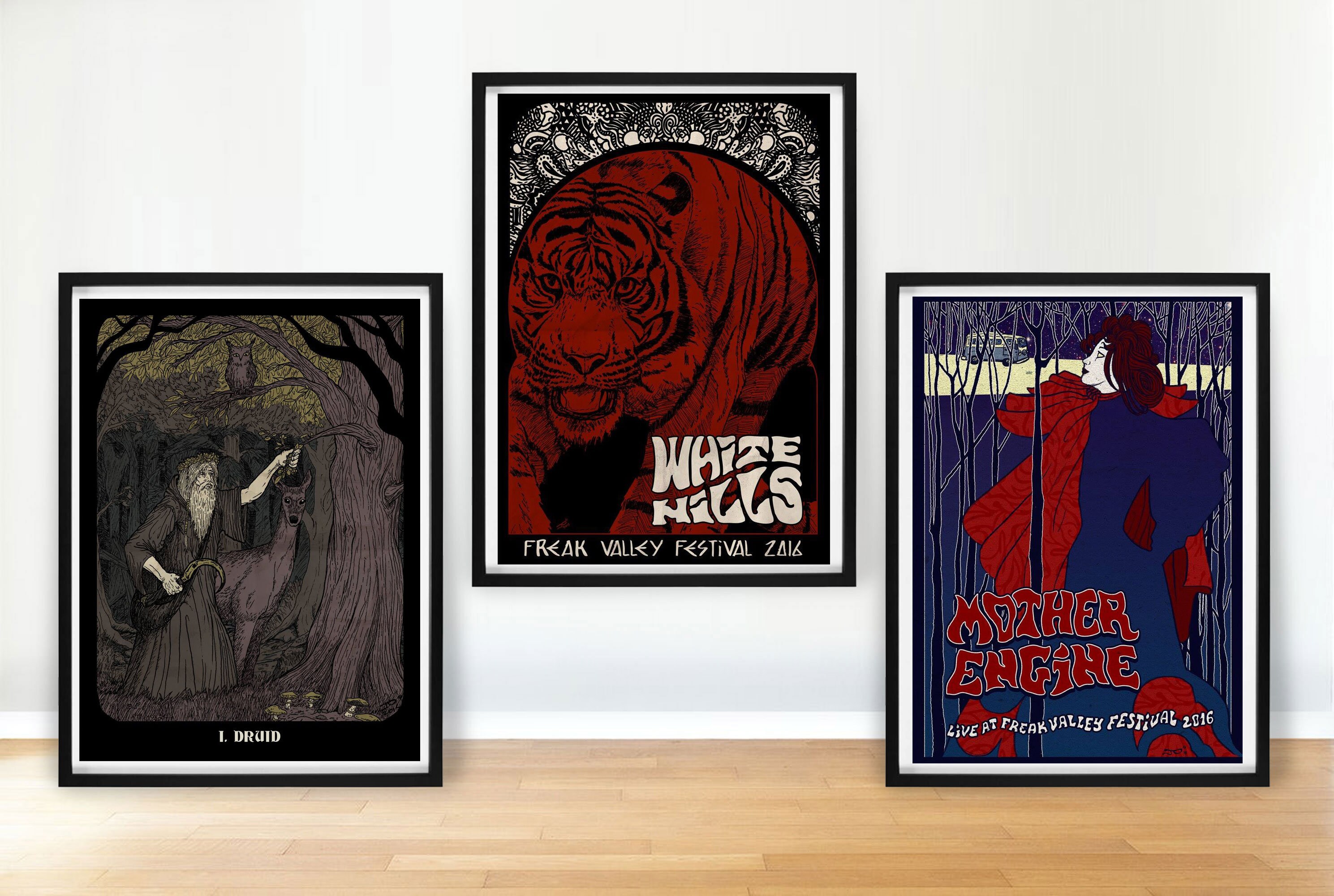 Pack Posters A2 Iii - White Hills/Mother Engine Druid