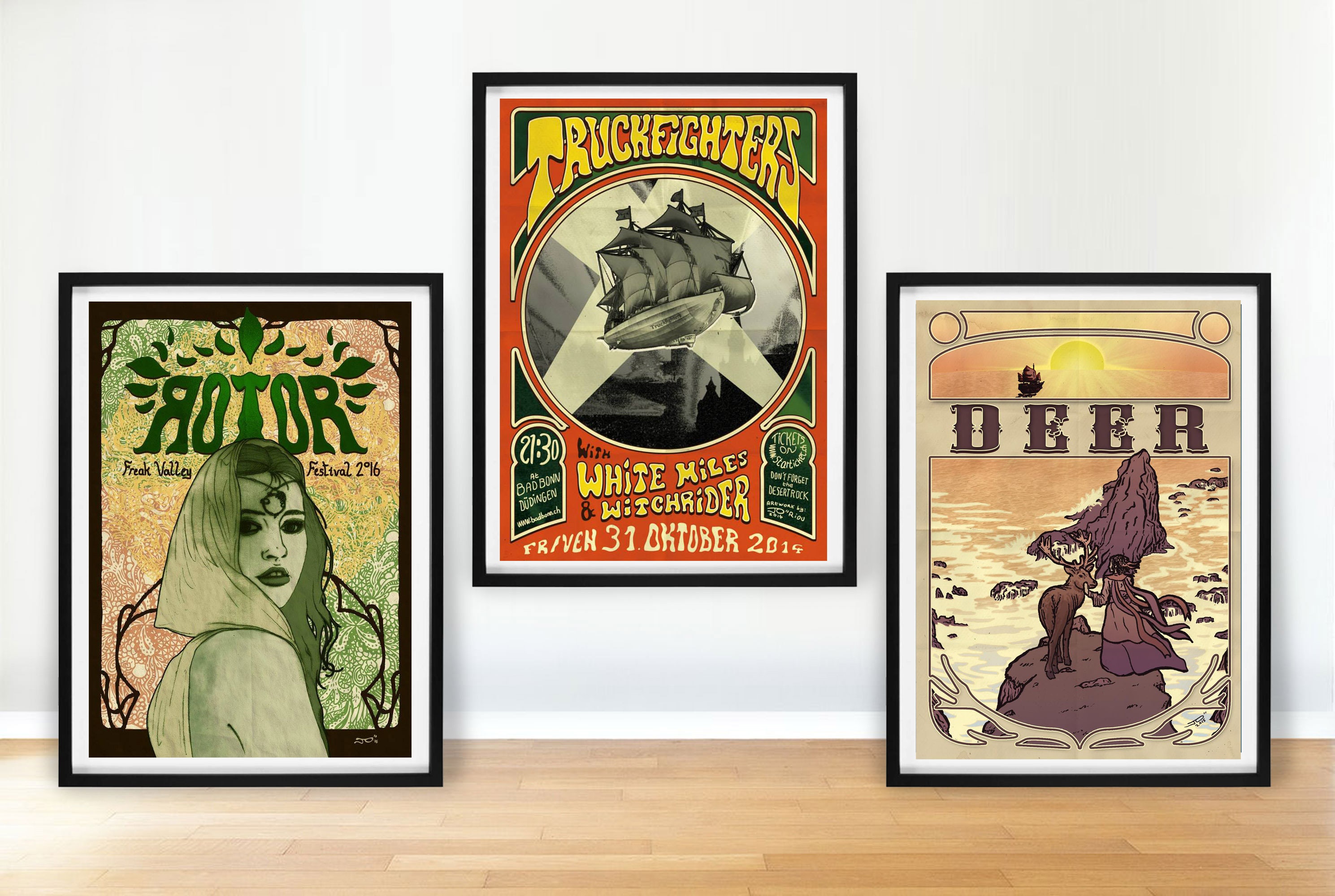 Pack Posters A2 I - Truckfighters/Rotor Deer