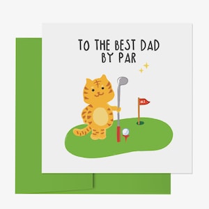 Tarjeta de felicitación de golf divertida / Tarjeta de golf para papá / Tarjeta de golf para el Día del Padre / Tarjeta de felicitación imprimible / Tarjeta de golf imprimible para él / Tarjeta para el mejor papá