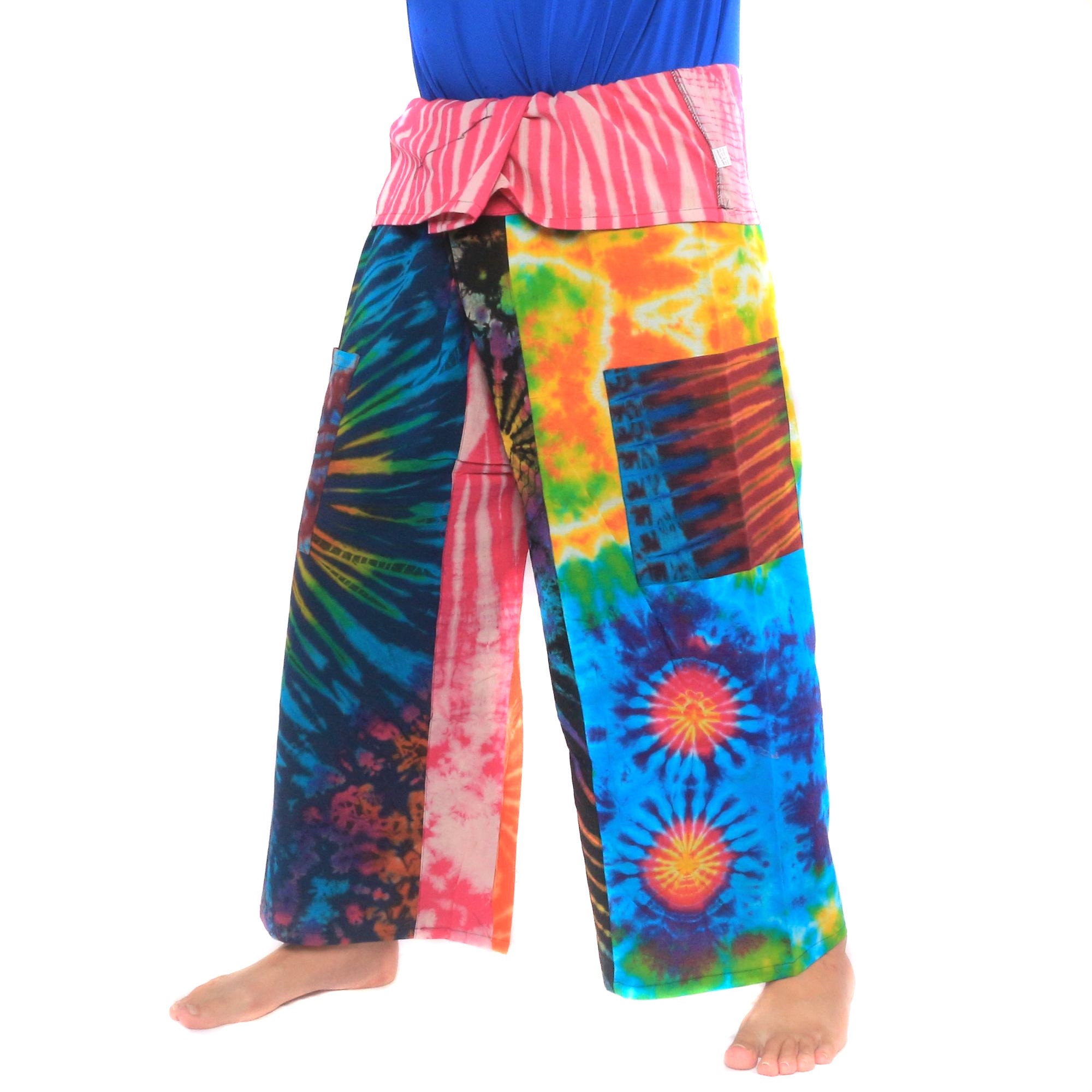 Wrap Split Leg Pants, Open Flow Pants, Hippie Tie Dye Palazzo, Festival  Pants, Flowy Beach Yoga Pants, Wide Leg XS-2X Harem 
