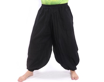 Harembroek Baggy broek Wijde pijpen broek Katoenen broek Losse broek Ninja broek