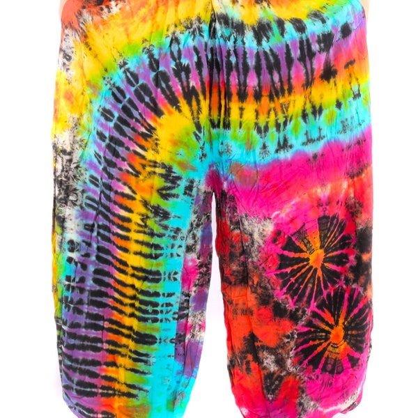 Balloon Harem Pants Rayon Tie Dye