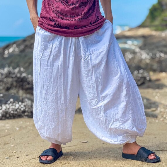 Cotton Harem Pants: Unisex Baggy Ninja Style - Etsy