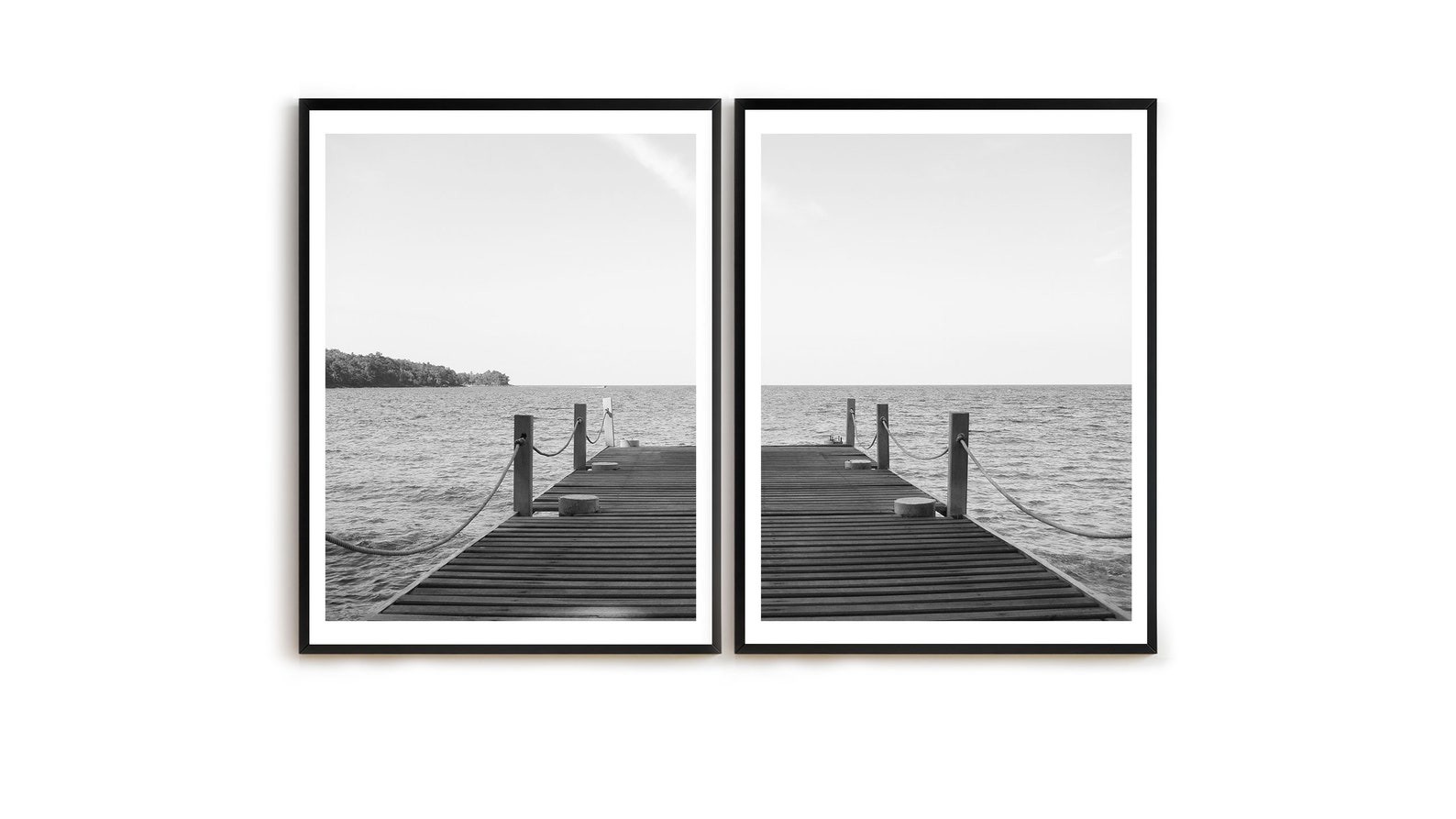 Sea Wall Art, Dock Print, Ocean Print, Beach Decor, Printable Wall Art