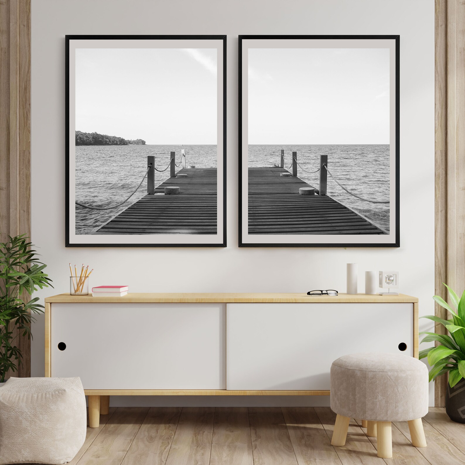 Sea Wall Art, Dock Print, Ocean Print, Beach Decor, Printable Wall Art