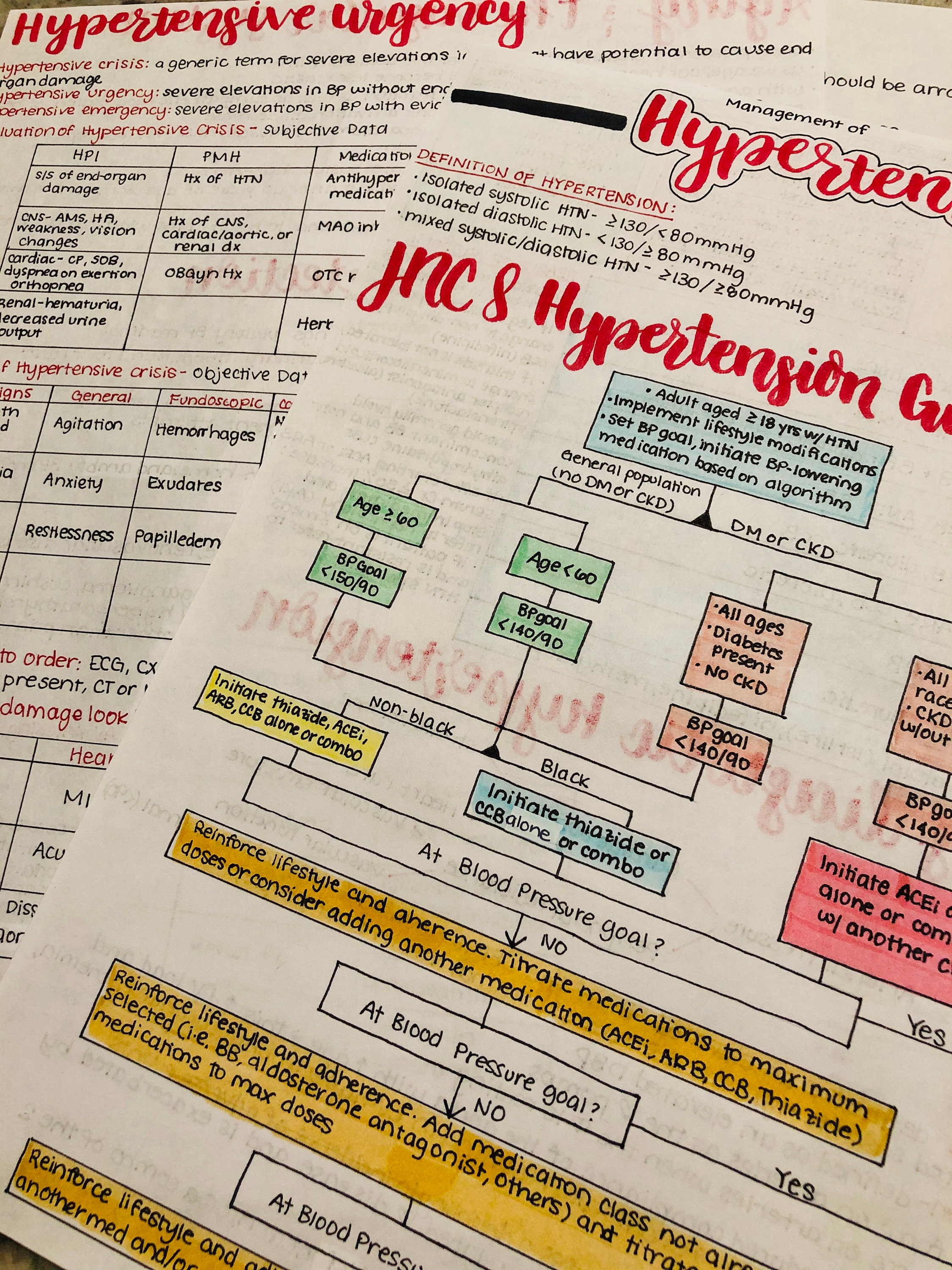 Hypertension Management Notes Etsy