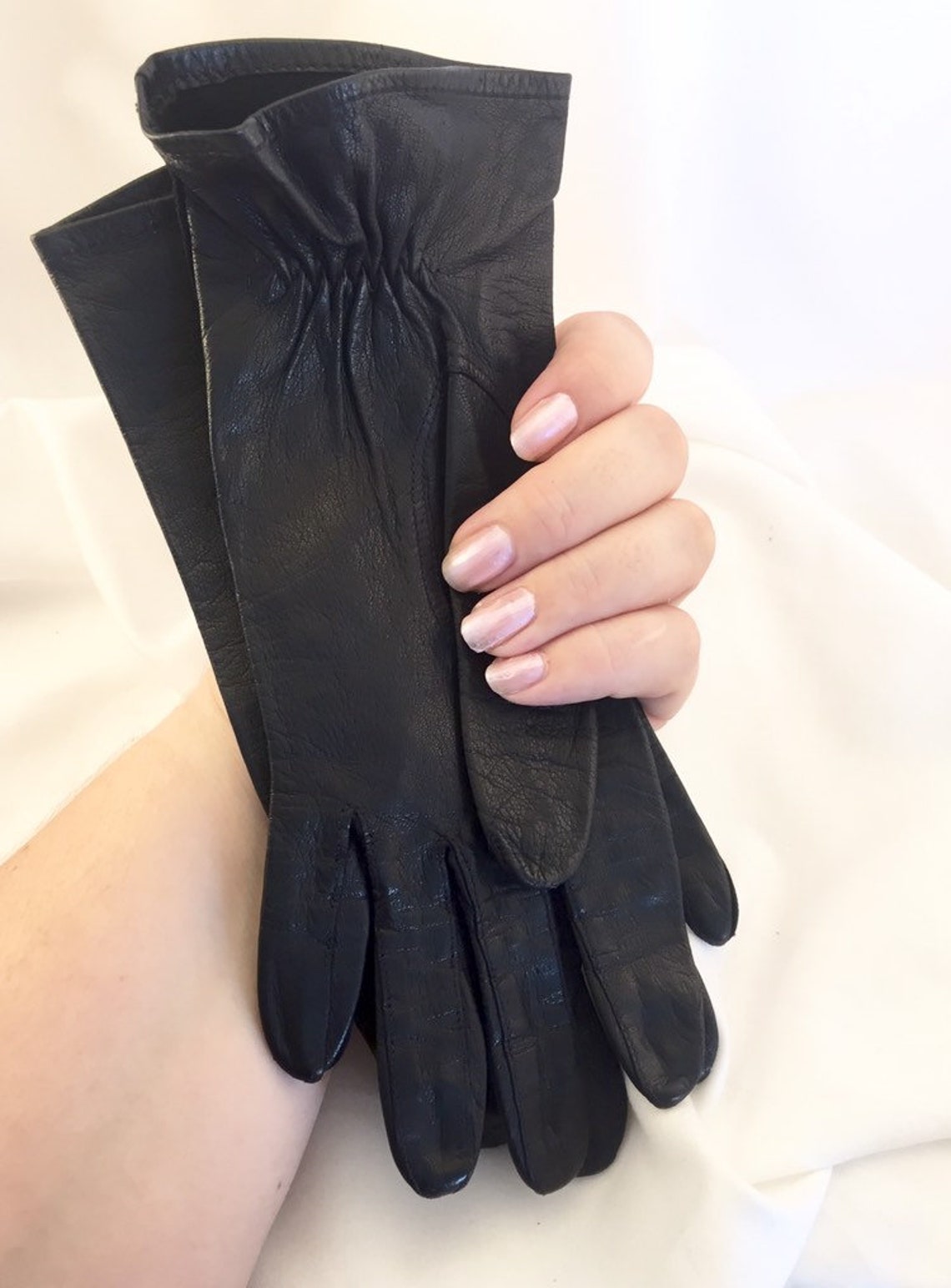 Vintage ladies leather gloves retro driving gloves 60s Etsy