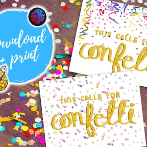 Biglietto di congratulazioni per richiesta di coriandoli/Biglietto di congratulazioni scritto a mano/Laurea/Nuovo lavoro/Nuovo bambino/Matrimonio/Scarica e stampa