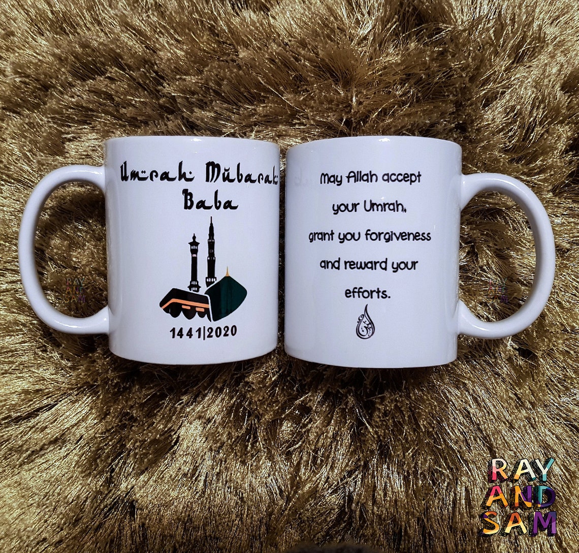 Personalised Hajj Umrah Mubarak Mug Umrah Gifts Hajj Gifts Etsy