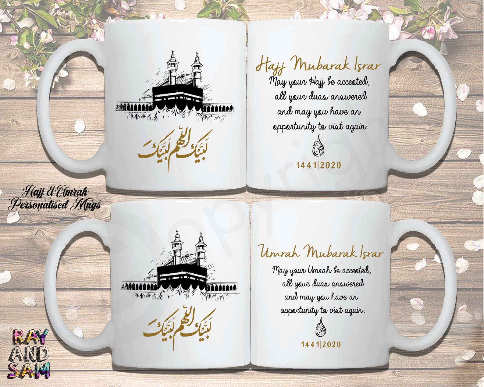Personalised Hajj Umrah Mubarak Mug Umrah Gifts Hajj Gifts Etsy