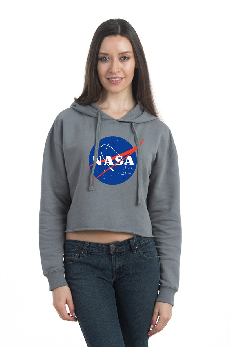 Nasa hoodie crop top Clearance