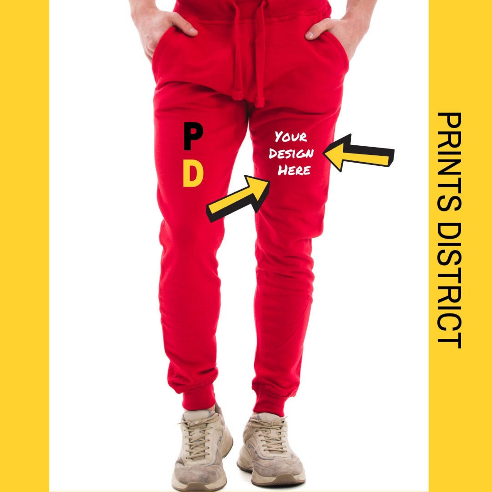 Customize Joggers Create own design Add text graphic Design | Etsy