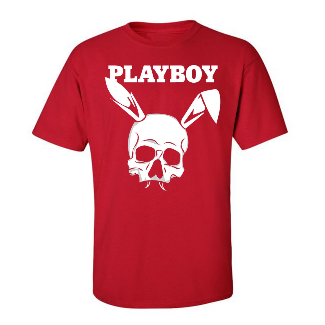 Playboy Classic Skull Tees Graphic Funny Generic Novelty Etsy
