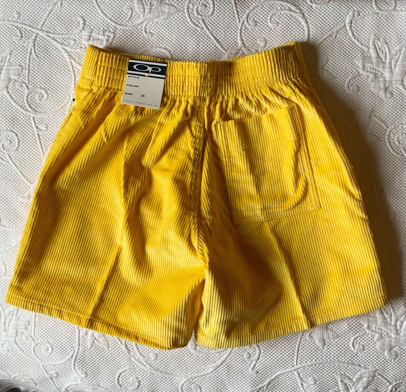 OP Vintage Corduroy Shorts Yellow Never Worn w/Tags Size 28 | Etsy