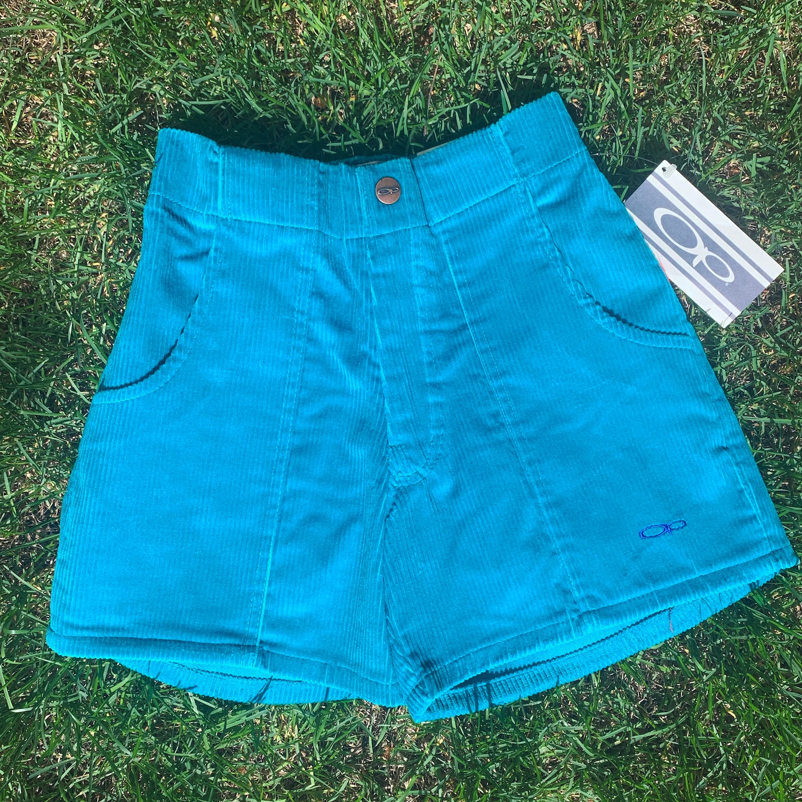 OP Vintage Corduroy Shorts Turquoise Never Worn w/Tags Size | Etsy