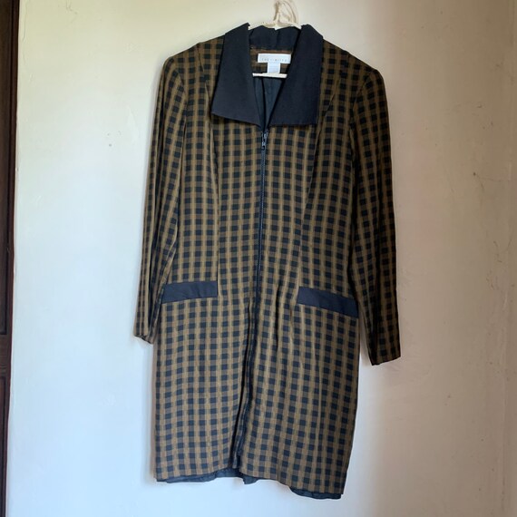 Vintage 1990s The Limited Checked Dress Size 6 (m… - image 2