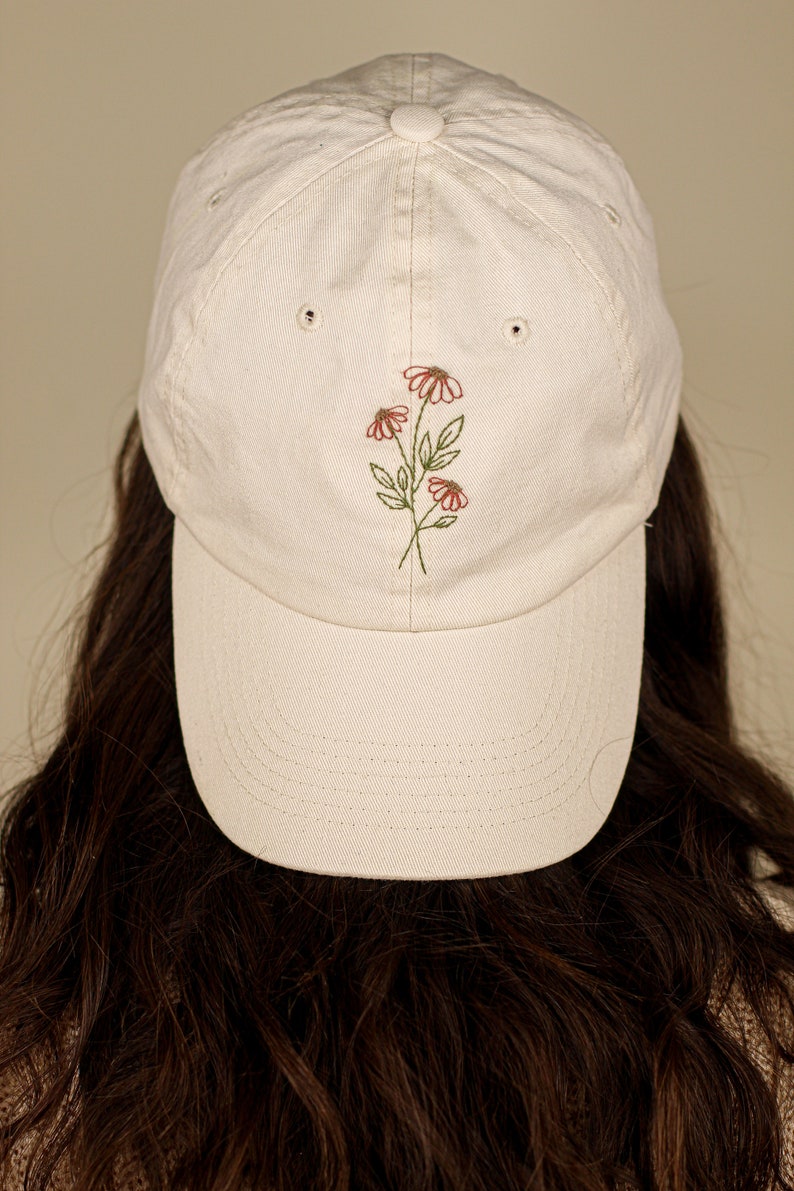 New York Floral Embroidered Dad Hat