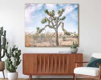 Joshua Tree Photography, Cactus Wall Art, Desert Landscape Print, California National Park Travel Photo || 'Tierra de mi Sangre y Perdida'