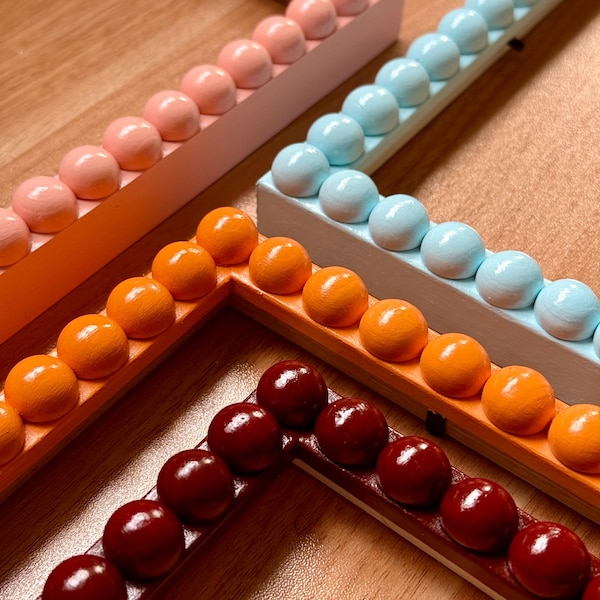 Marco de fotos de bobina pintado a mano / Varios tamaños