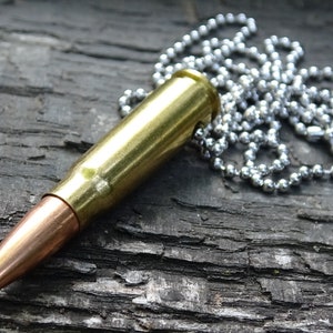 Fallout 7.62x39 AK-47 raider Bullet Necklace brass 123gn FMJ