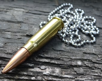 Fallout 7.62x39 AK-47 raider Bullet Necklace brass 123gn FMJ