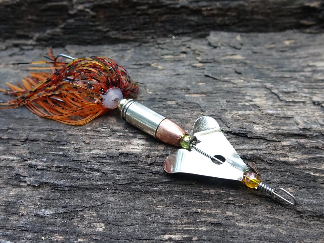 James Henry Bullet Fishing Lure 9mm Luger In-line Fire Craw Silver - Etsy