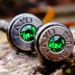 Cufflinks made with .45 Caliber bullet shells image 2