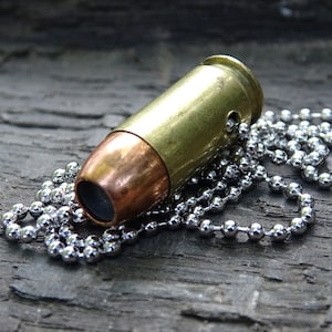 Fallout pipe revolver 45 ACP raider Bullet Necklace brass 230gn JHP