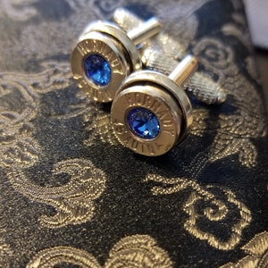 Cufflinks made with .45 Caliber bullet shells image 8