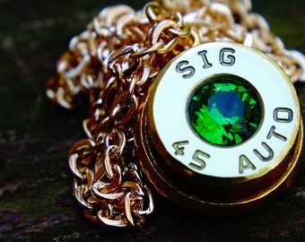 Bullet necklace 45 bright green