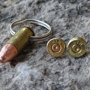 bullet earrings keychain set