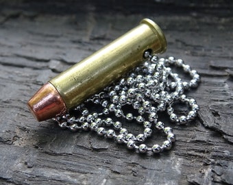 Fallout 357 Magnum Bullet Necklace brass 124gn FMJ