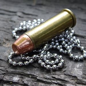 Fallout pipe rifle 38 special Bullet Necklace Brass 124gn FMJ