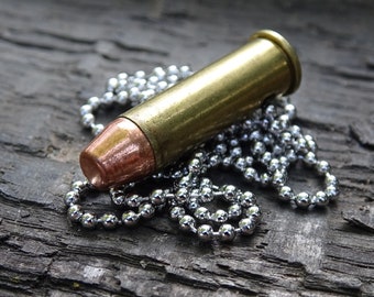 Fallout pipe rifle 38 special Bullet Necklace Brass 124gn FMJ