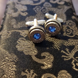 Cufflinks made with .45 Caliber bullet shells image 10