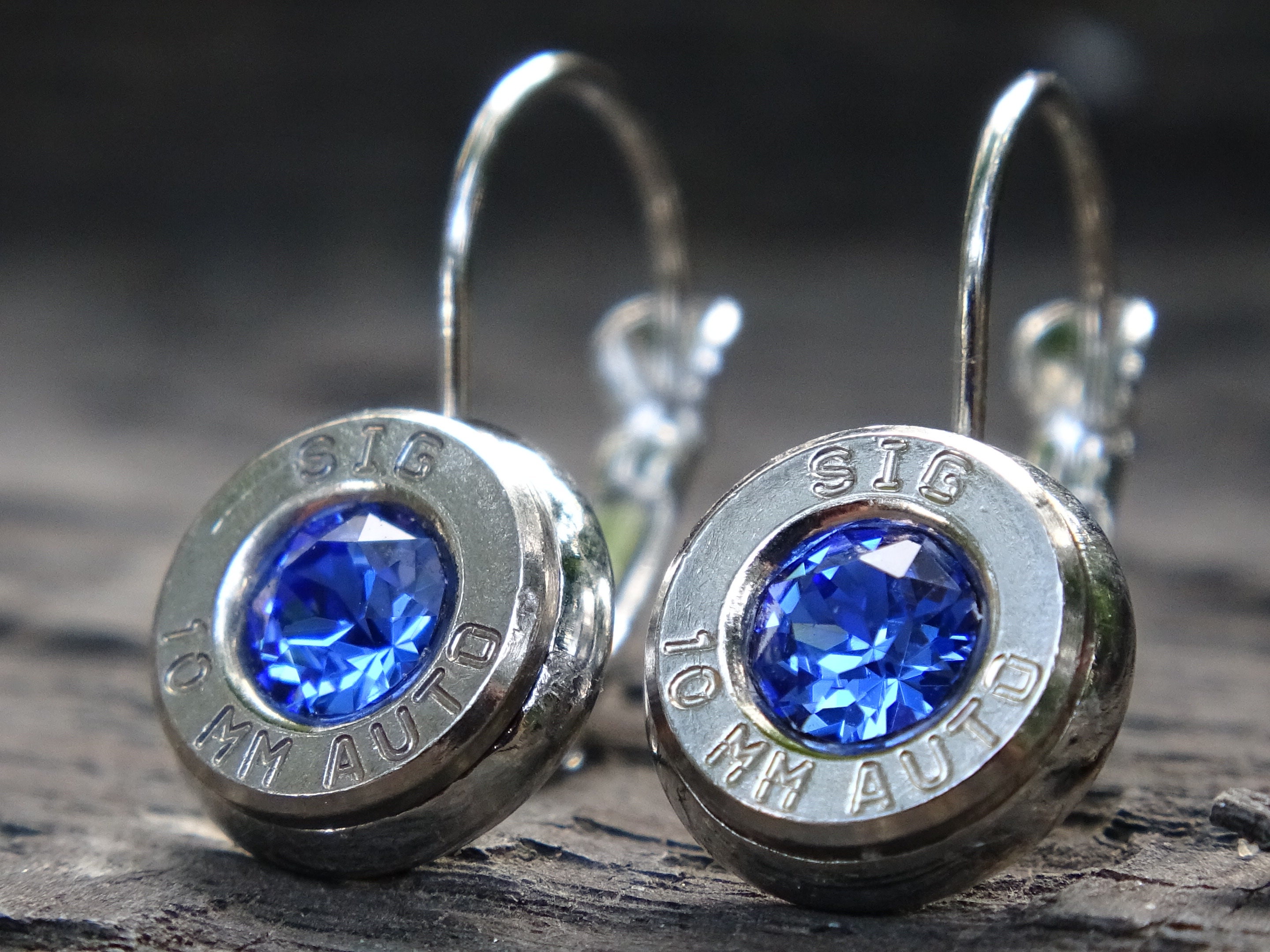 Sapphire Lever Back Etsy