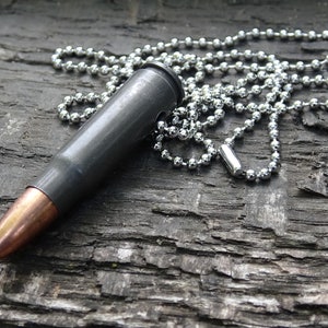 Fallout 7.62x39 AK-47 raider Bullet Necklace steel 123gn FMJ