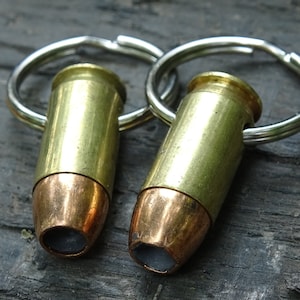 Bullet Keychain 45 ACP set of two brass